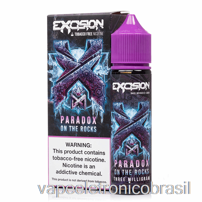 Vape Recarregável Paradox On The Rocks - Excisão - Alt Zero - 60ml 3mg